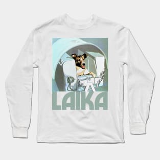 Laika /// Sputnik 2 Space Dog Long Sleeve T-Shirt